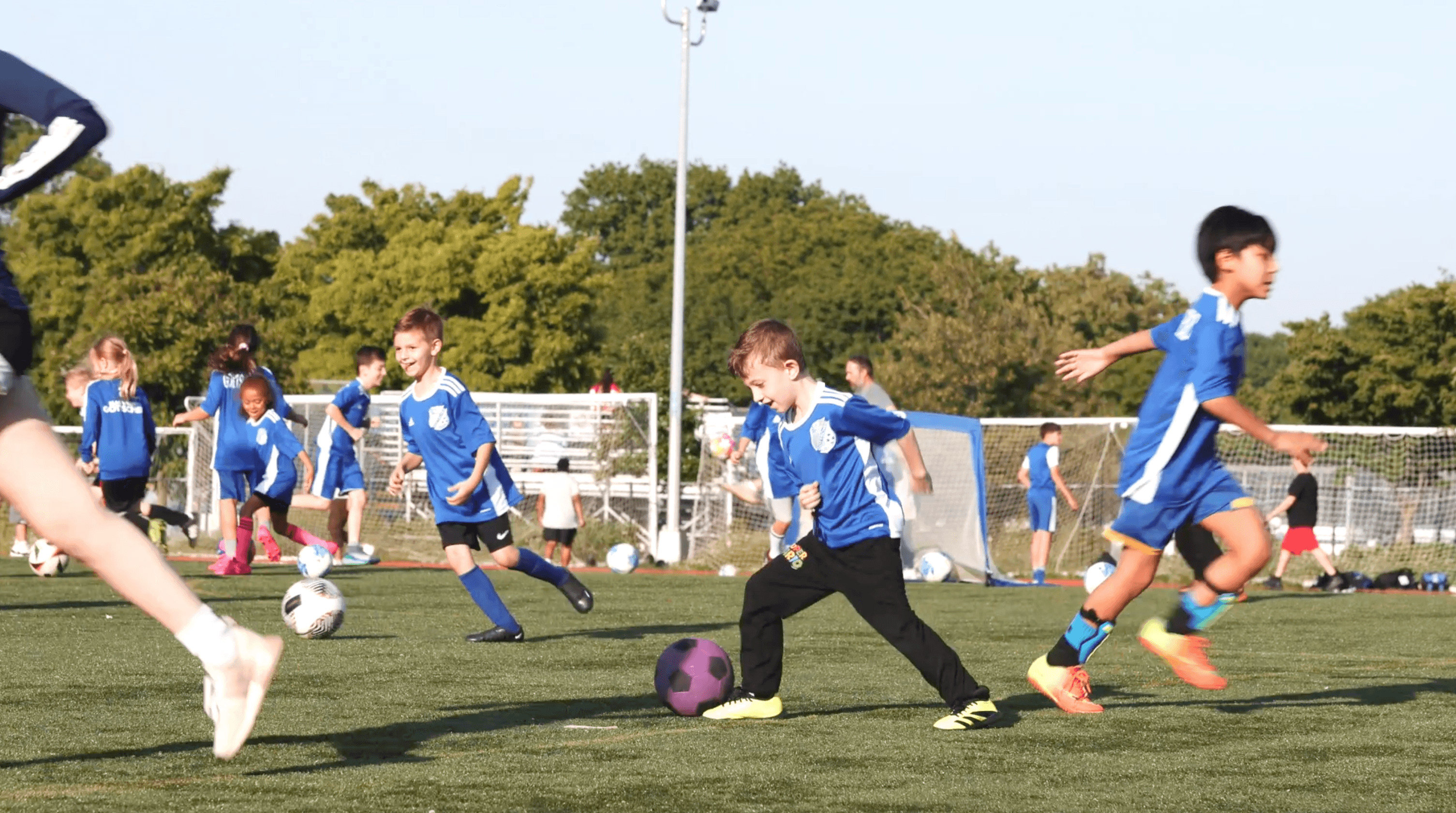 BWG Intramural Kids get used to a ball at their feet